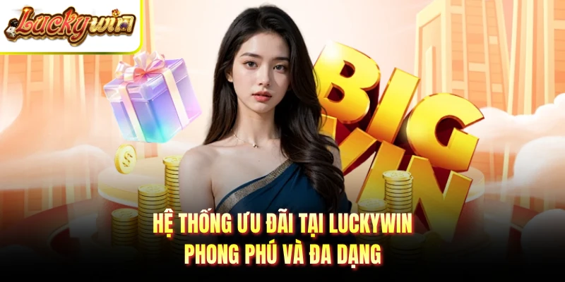 Hệ thống ưu đãi tại LUCKYWIN phong phú và đa dạng